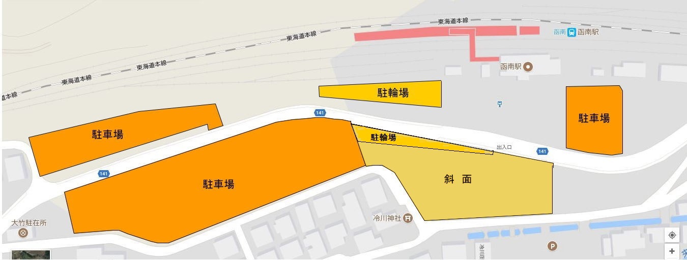 函南駅前地図
